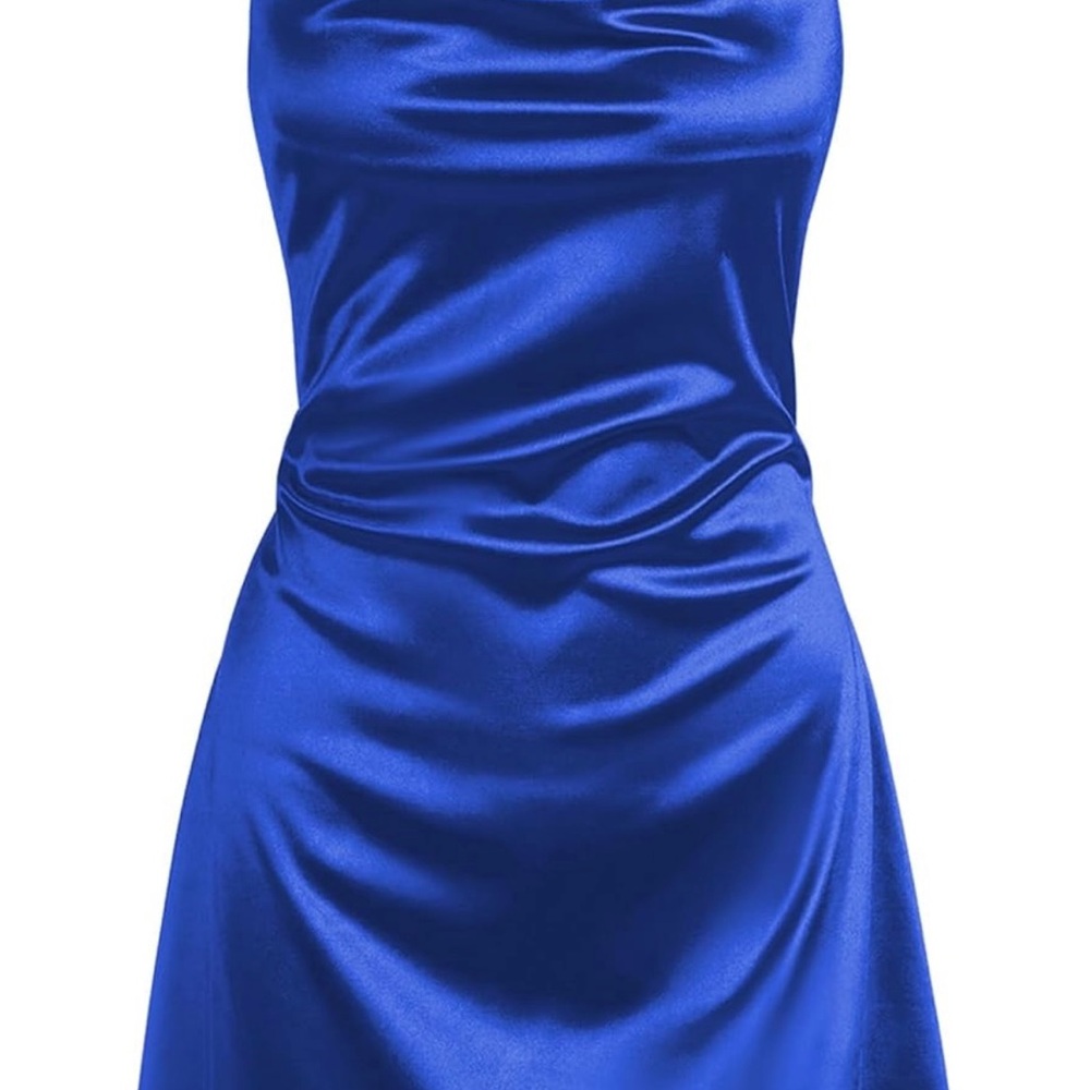 Zaful Shimmering Blue Dress